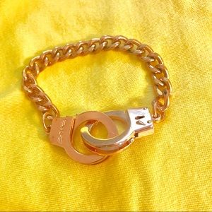 Rose gold handcuff bracelet